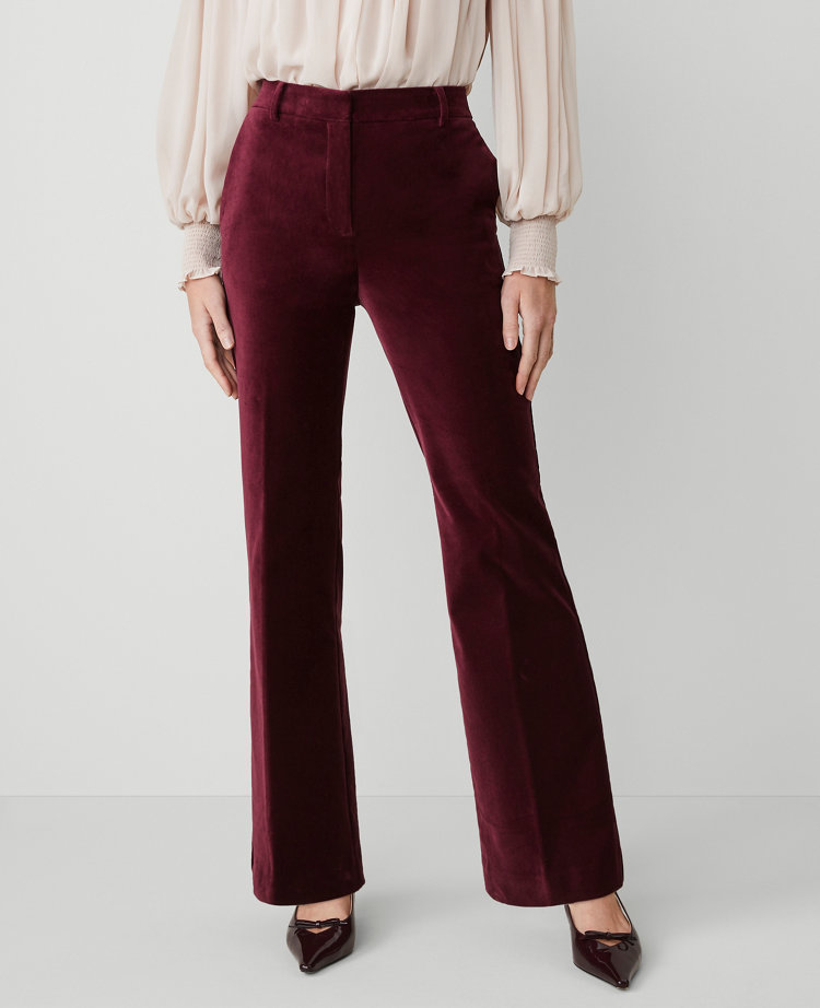 The Petite Jayne Trouser Velvet Pant carousel Product Image 2
