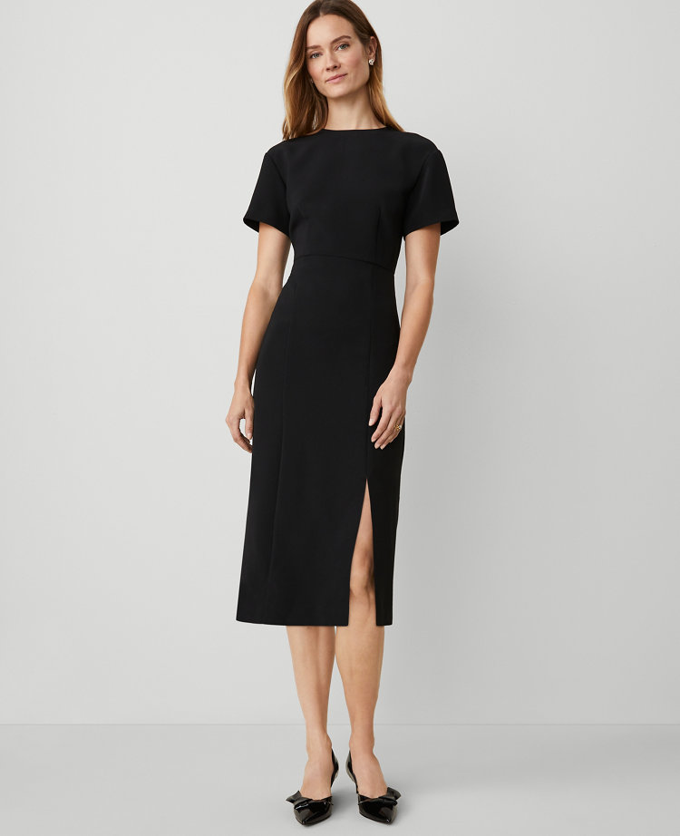 Dropped Sleeve Sheath Dress