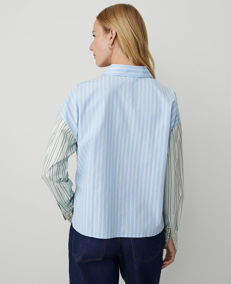 Weekend Collection Oversized Cropped High-Low Shirt