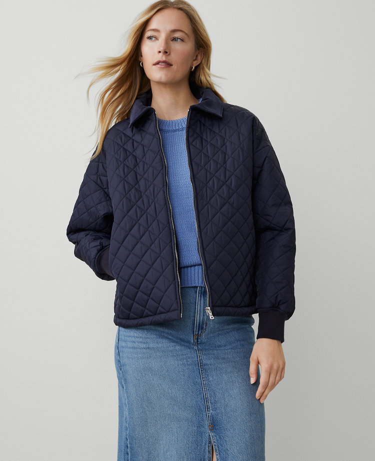 Quilted Bomber Jacket