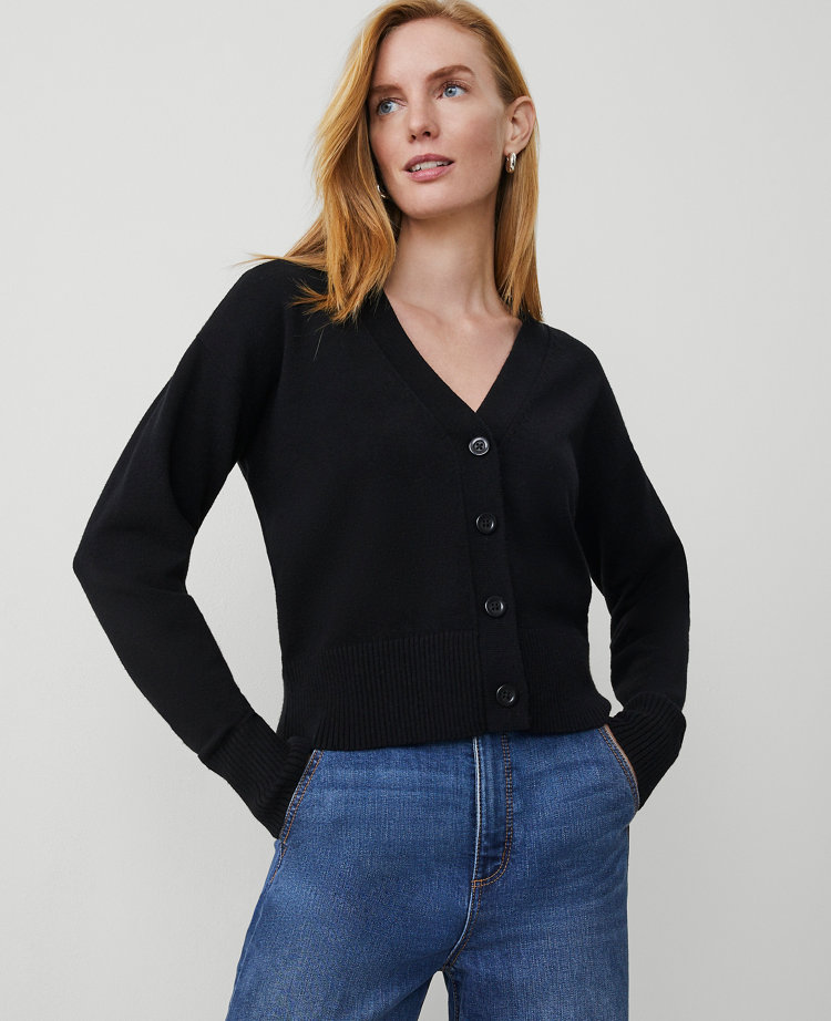 Wedge V-Neck Cardigan