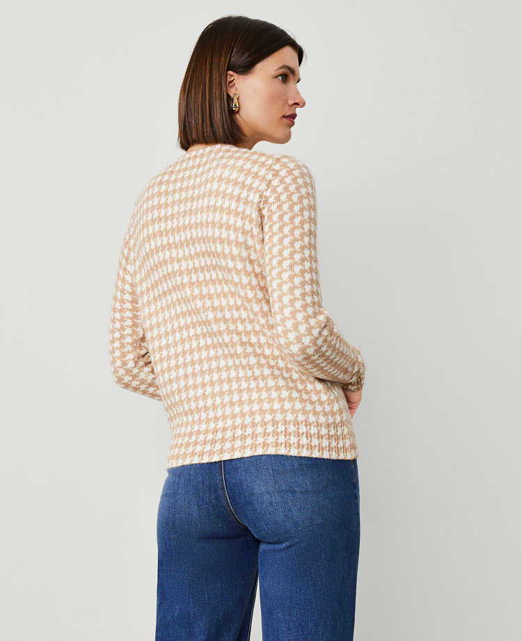 Houndstooth Cozy Ann Cardigan