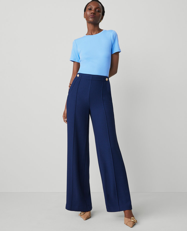 The Wide-Leg Sailor Pant in Texture carousel Product Image 2