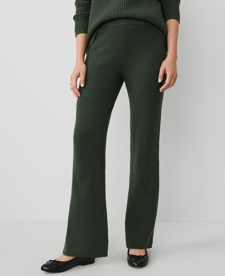 Petite Weekend Collection Waffle Sweater Pant