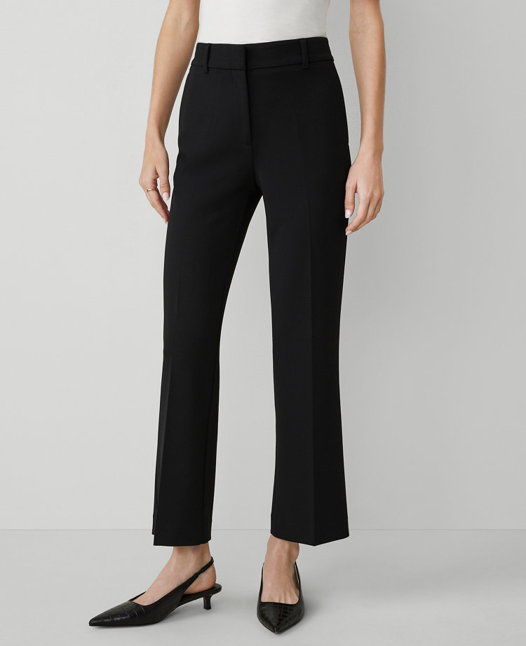 The Mini Flare Pant in Knit Crepe