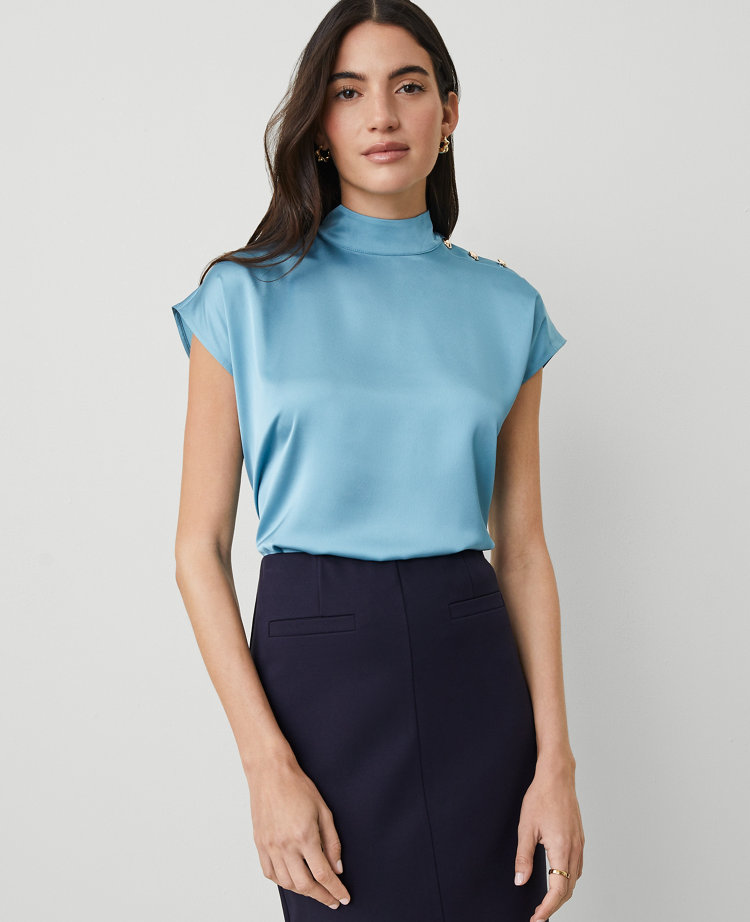 Satin V-Neck Dolman