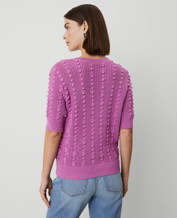 Popcorn Stitch Sweater Tee