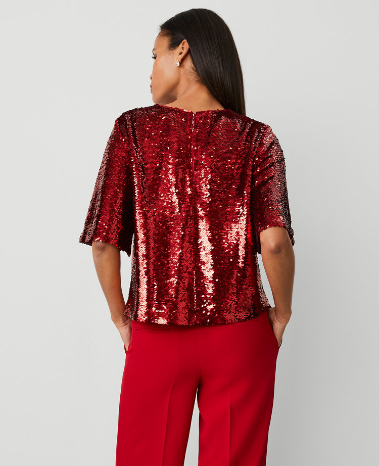 Sequin Short Sleeve Tee