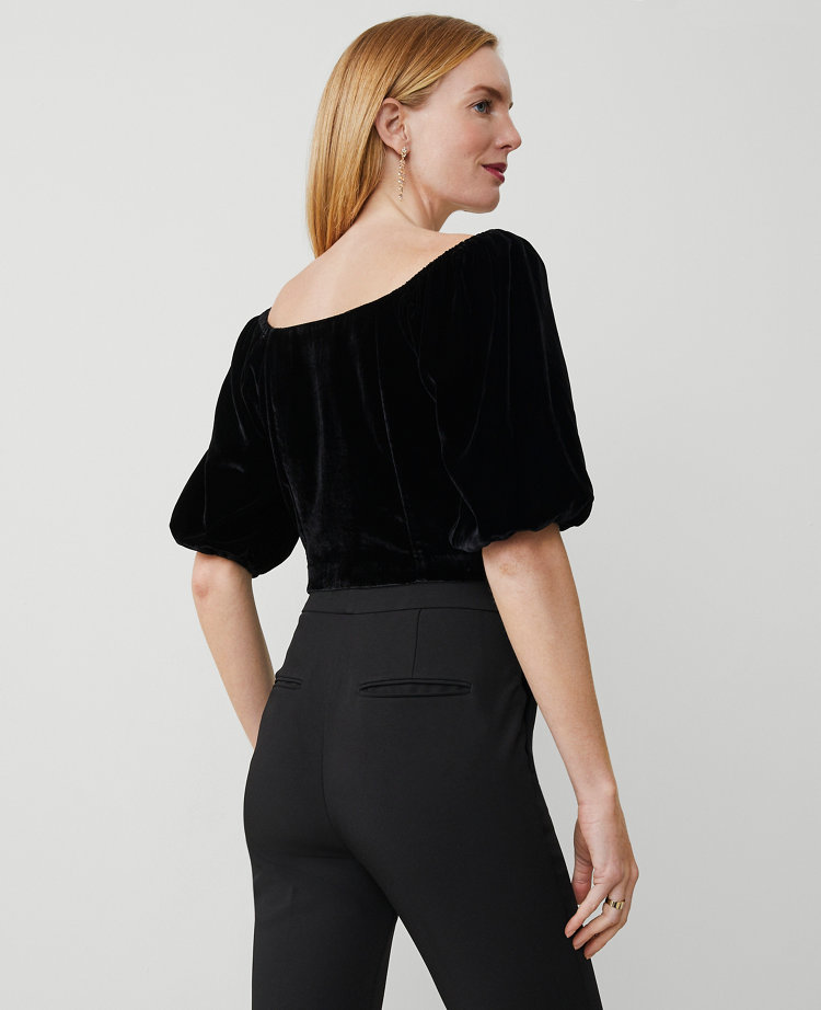 Scoop Neck Puff Sleeve Top