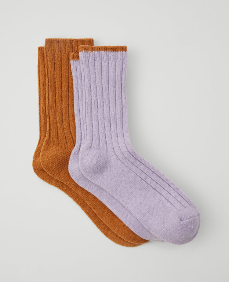 Cozy Rib Crew Sock Set