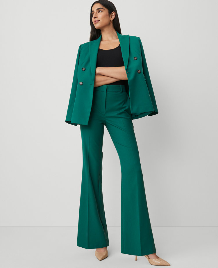 The Flare Trouser Pant in Textured Drape