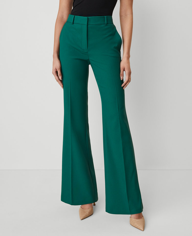 The Flare Trouser Pant in Textured Drape