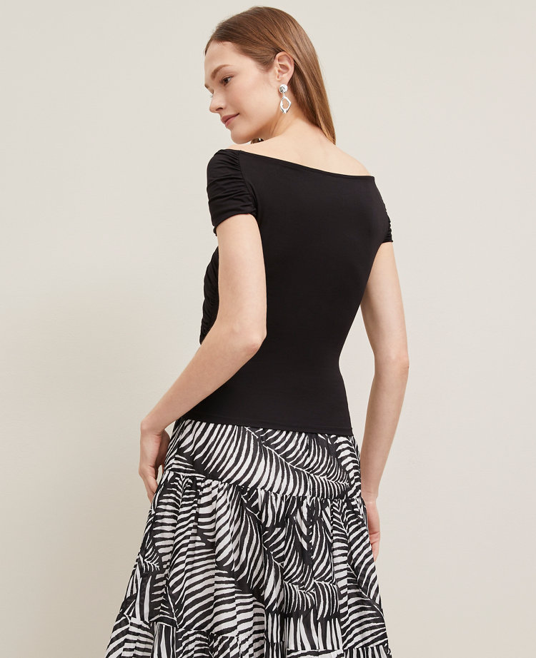 Crisscross Off-The-Shoulder Top