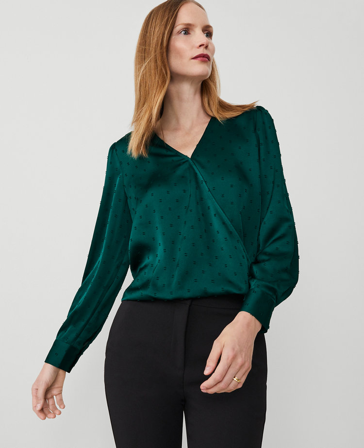 Petite Satin Wrap Popover