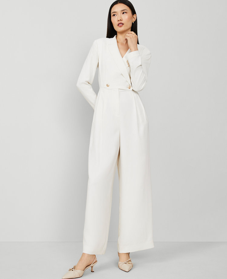 Petite Lapel Jumpsuit