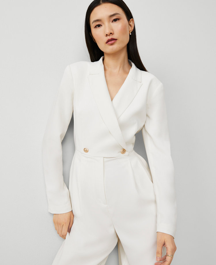 Petite Lapel Jumpsuit