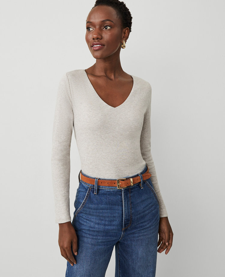 Wide V-Neck Top