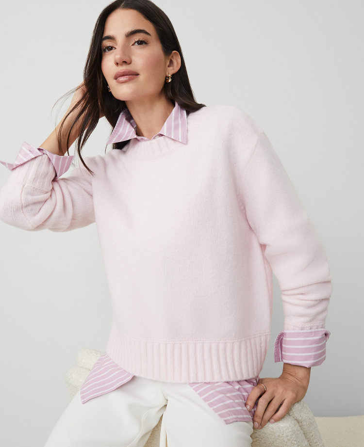 Petite Cozy Crew Neck Sweater