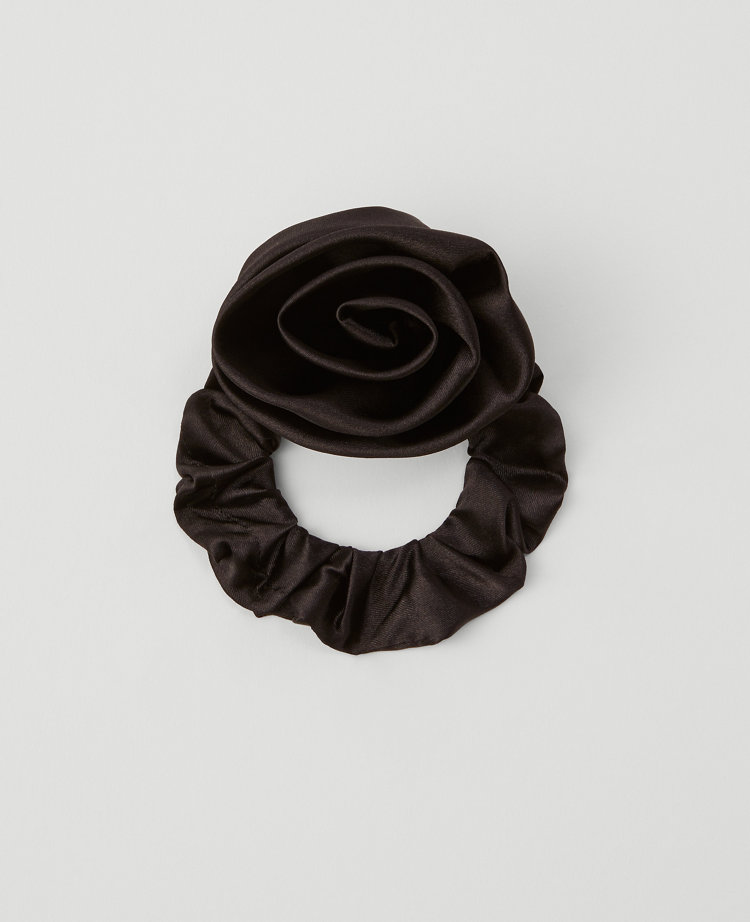 Rosette Silk Scrunchie