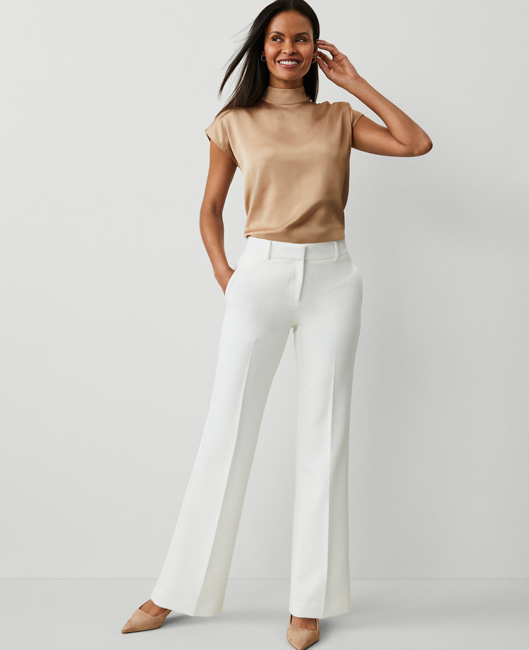 Women s White Petite Pants Ann Taylor