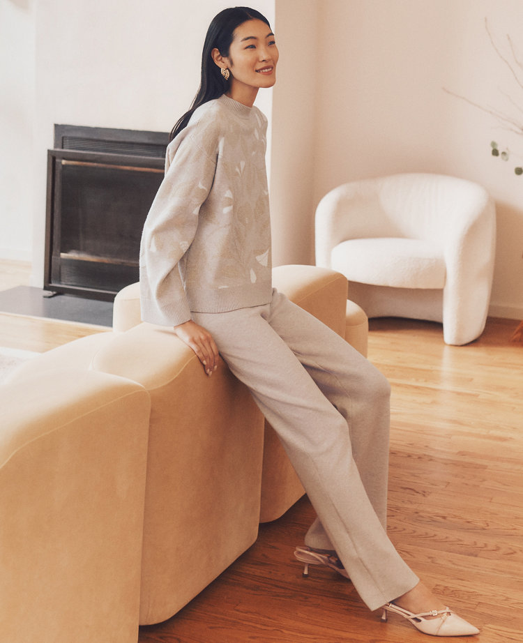 The Petite Wide-Leg Sweater Pant