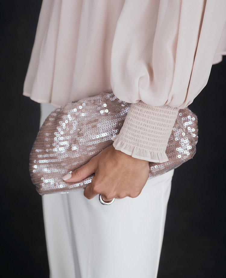 Studio Collection Sequin Clutch