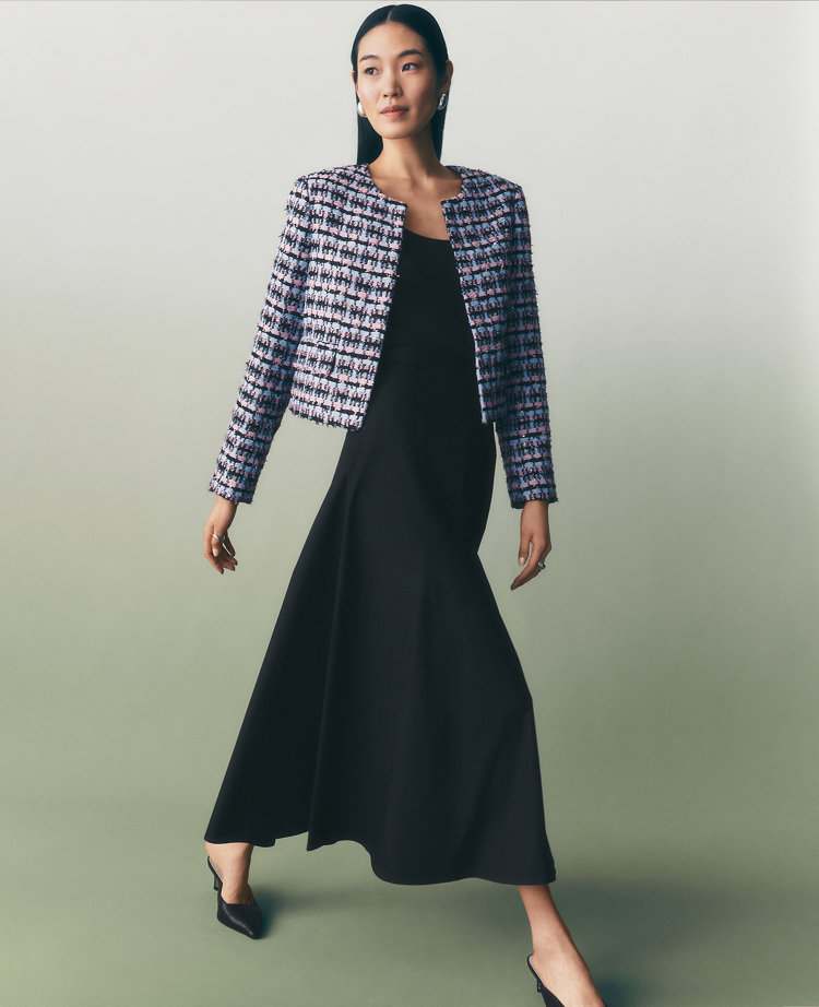 Poplin Gored Midi Skirt