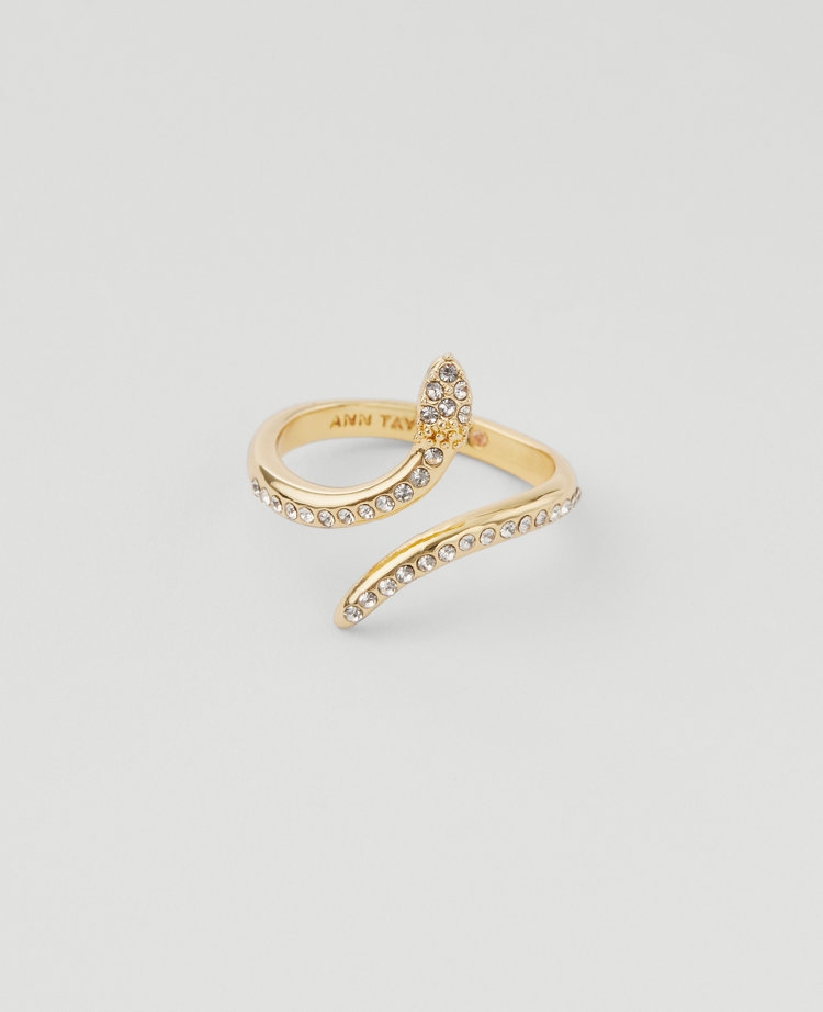 Pavé Snake Ring