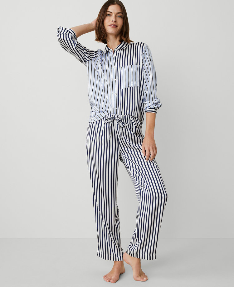 Mixed Stripe Pajama Set