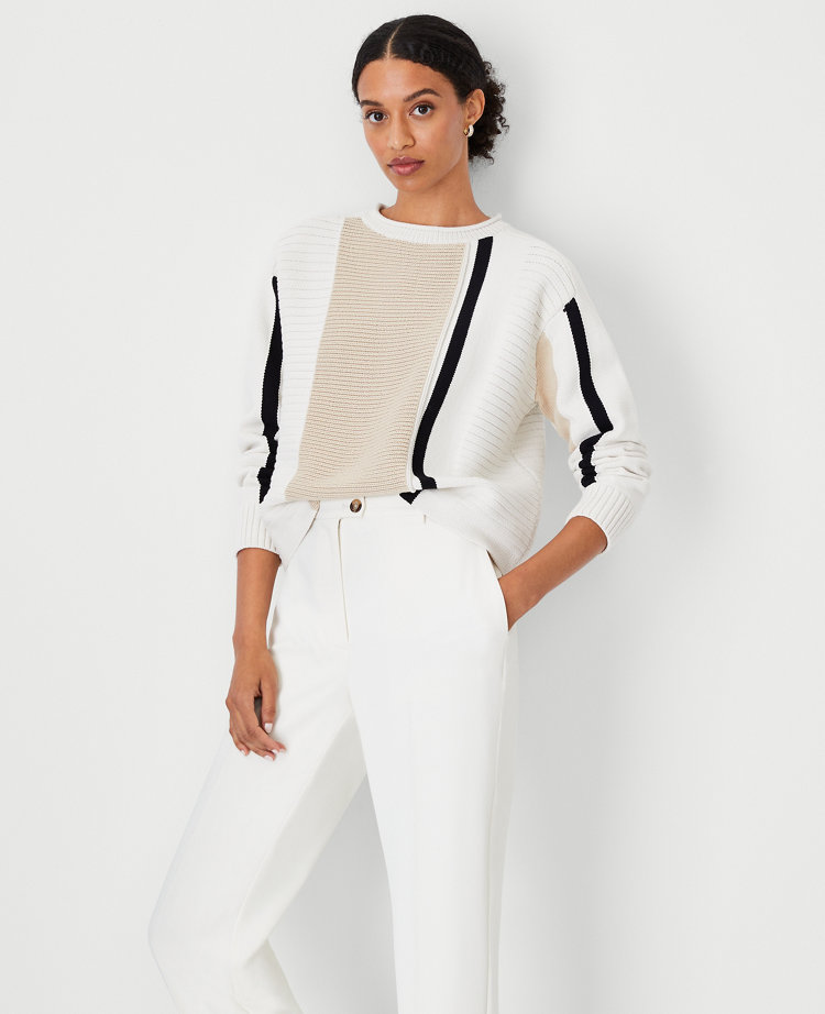 Ann taylor colorblock sweater shop