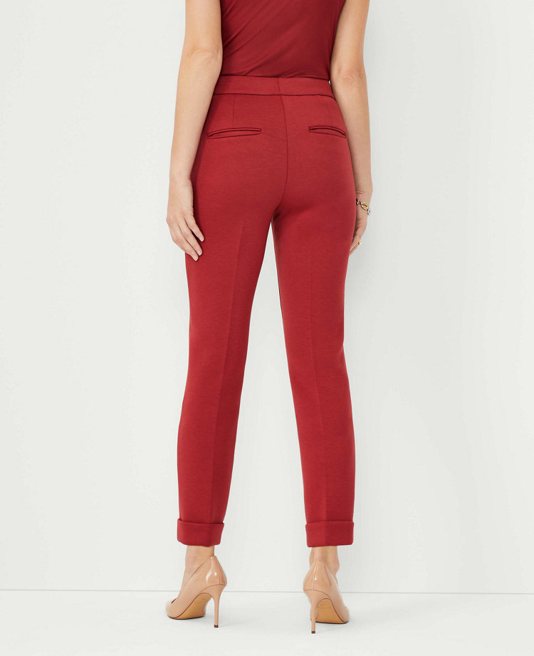 The Petite High Rise Eva Ankle Pant in Double Knit Curvy Fit