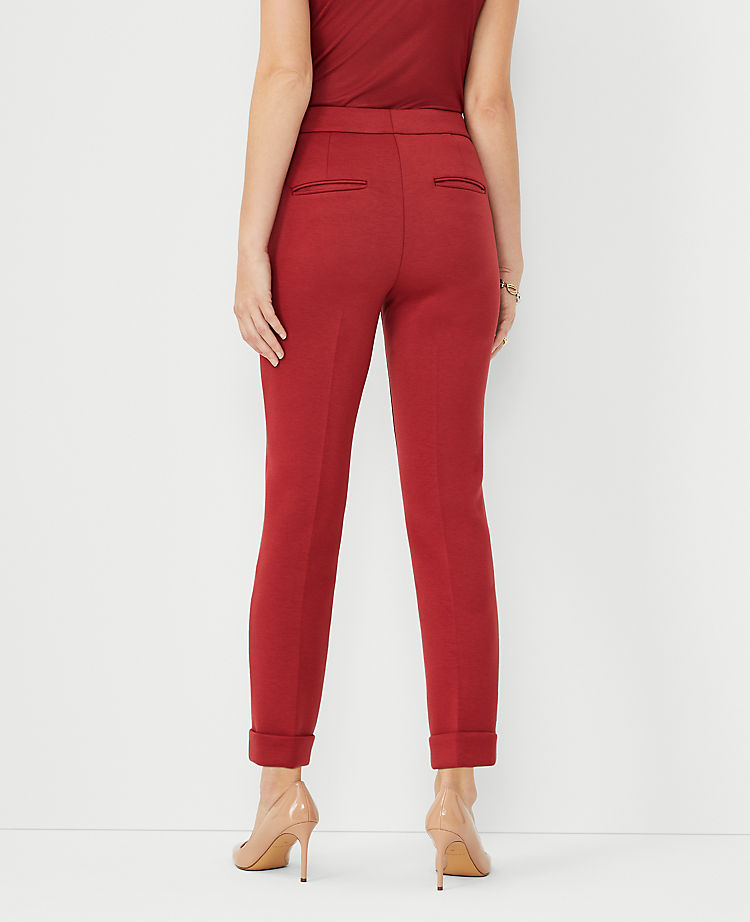 The Petite High Rise Eva Ankle Pant in Double Knit - Curvy Fit
