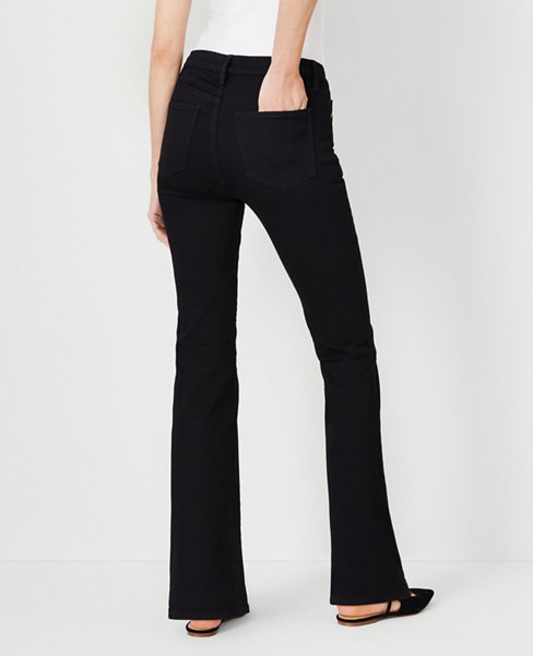 Mid Rise Boot Cut Jeans in Classic Black Wash