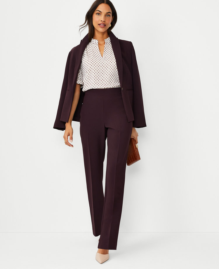 The Side Zip Trouser Pant in Fluid Crepe