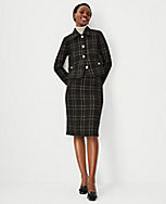 Shimmer Tweed Collared Jacket carousel Product Image 3