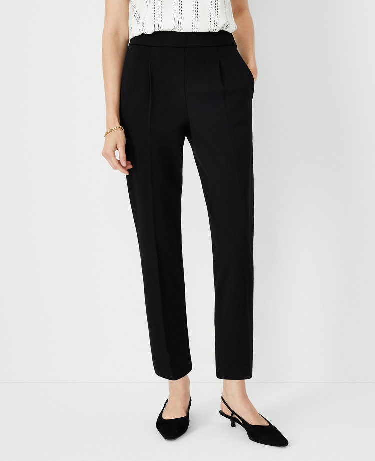 The High Rise Eva Easy Ankle Pant in Twill