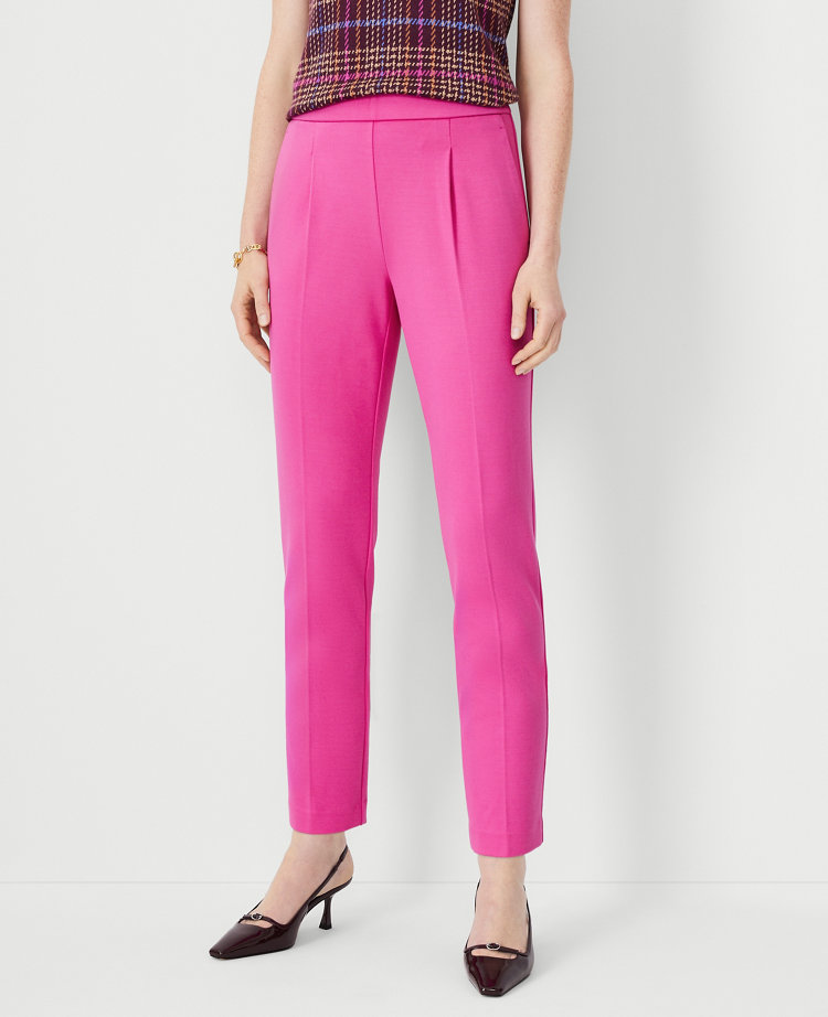 The High Rise Eva Easy Ankle Pant in Twill