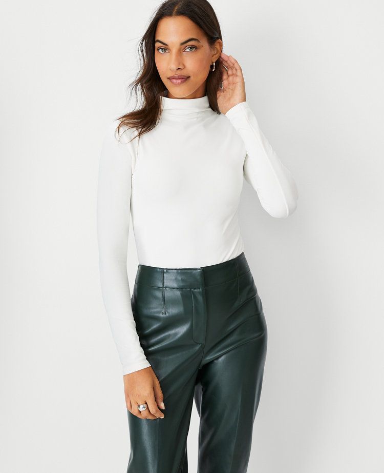 Seamless Long Sleeve Turtleneck Top