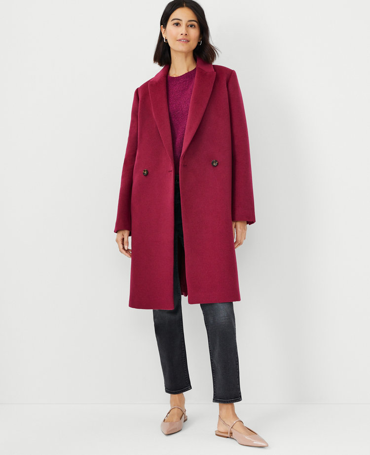 Double-Breasted Wool Coat