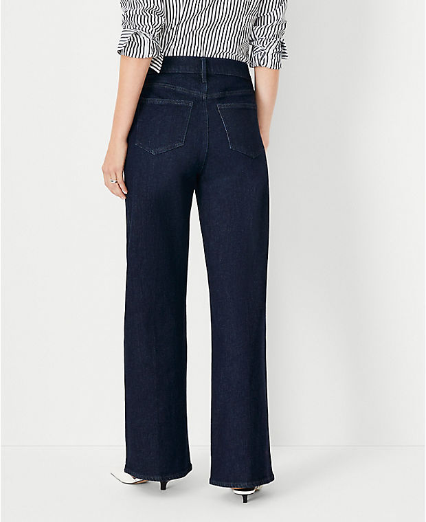 High Rise Wide Leg Jeans in Classic Rinse Wash