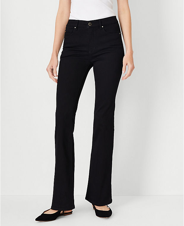 Tall Mid Rise Boot Cut Jeans in Classic Black Wash