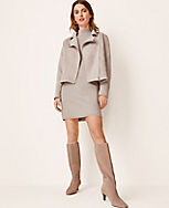 Skinny Heel Suede Tall Boots carousel Product Image 3