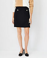 Button Pocket A-Line Skirt carousel Product Image 1