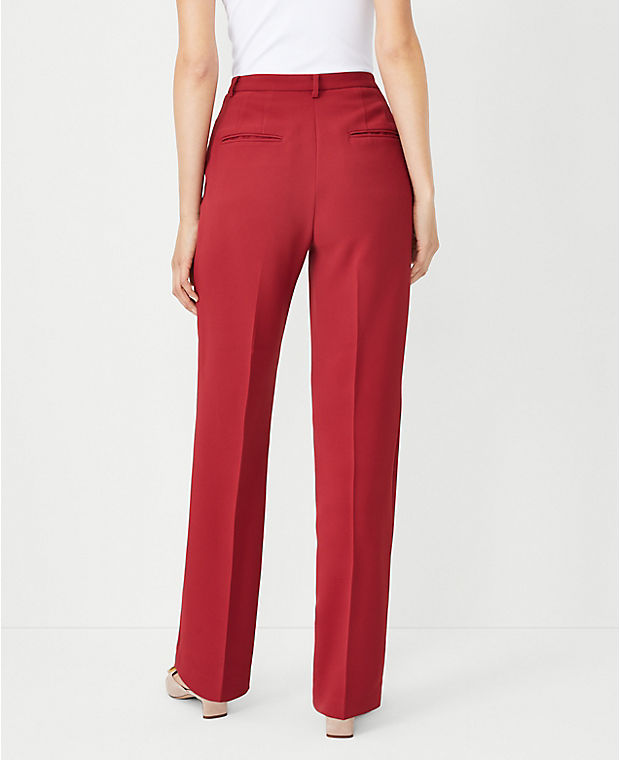 The Slim Straight Pant in Fluid Crepe - Curvy Fit