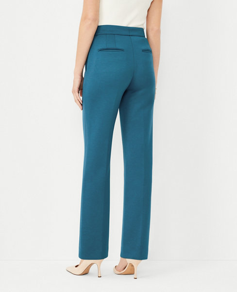 The Pintucked Straight Pant in Double Knit