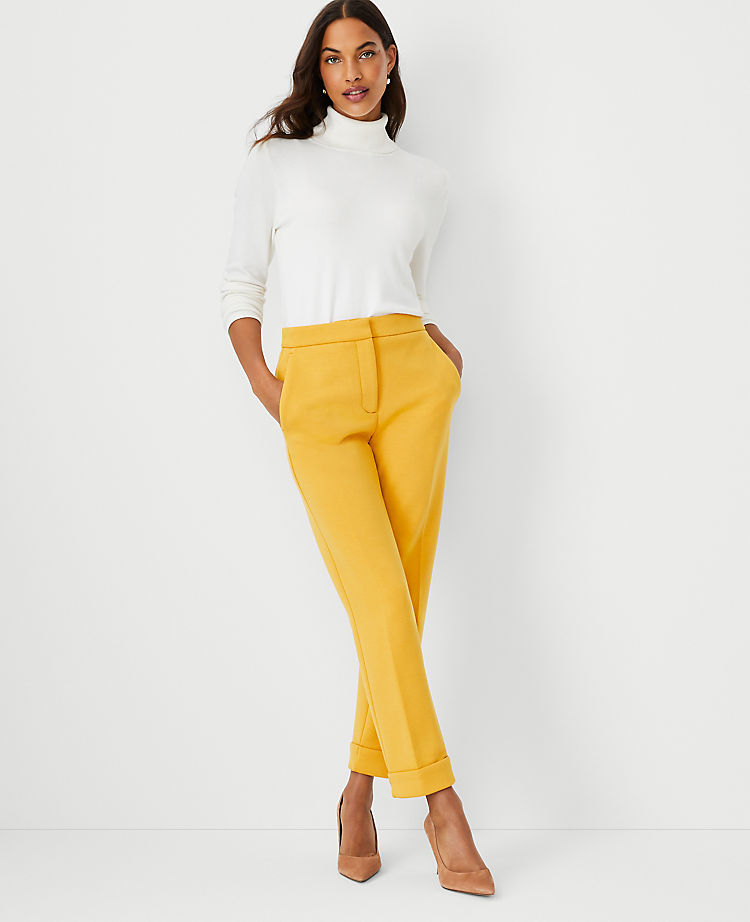 The High Rise Eva Ankle Pant in Double Knit