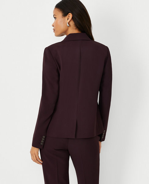 The One Button Blazer in Fluid Crepe