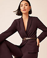 The One Button Blazer in Fluid Crepe carousel Product Image 4