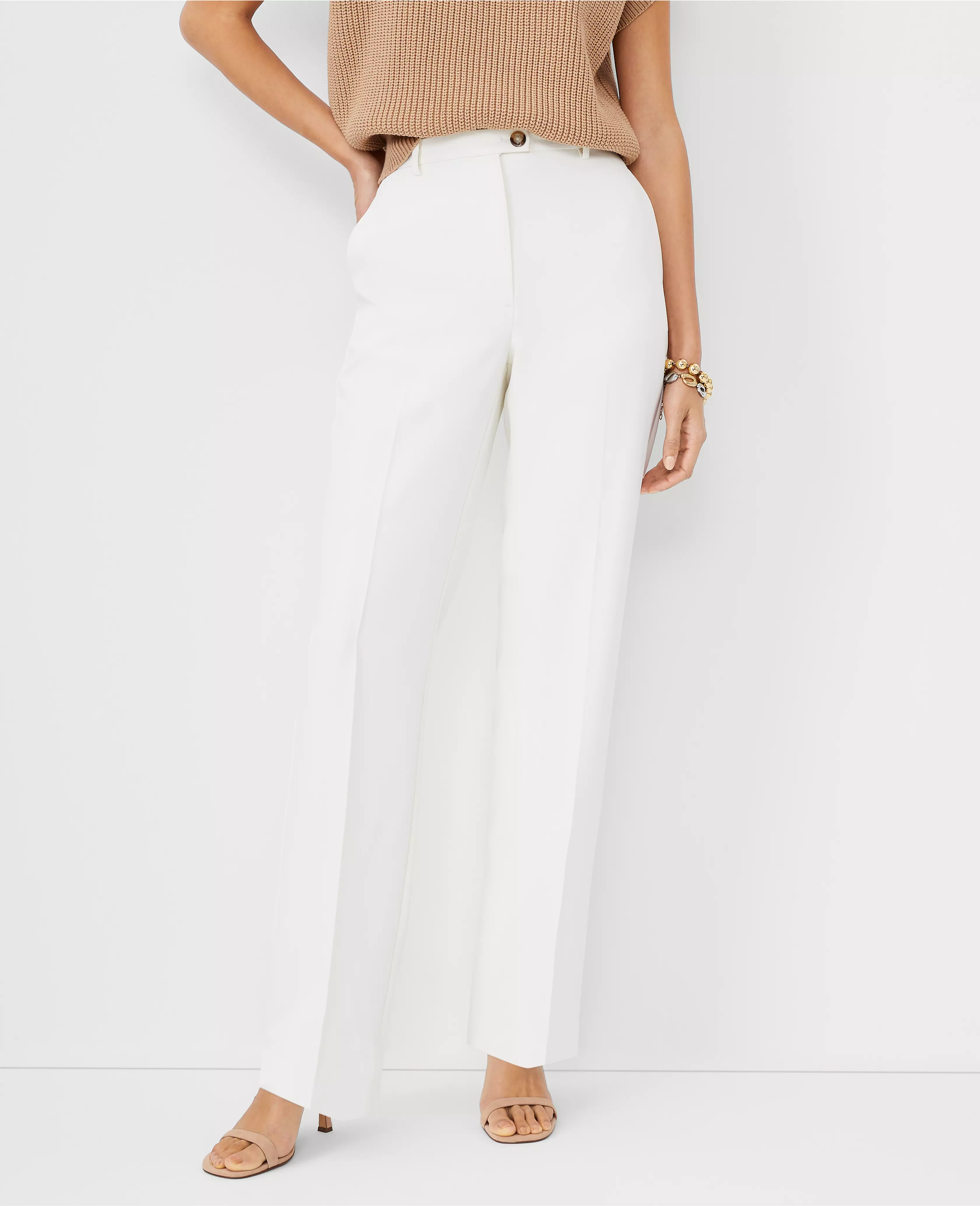 The Slim Straight Pant in Fluid Crepe