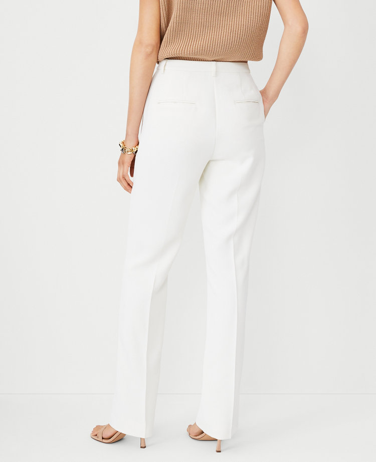 The Slim Straight Pant in Fluid Crepe